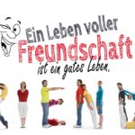 Freundschaft Sprüche - Menschen bilden das Wort Friends