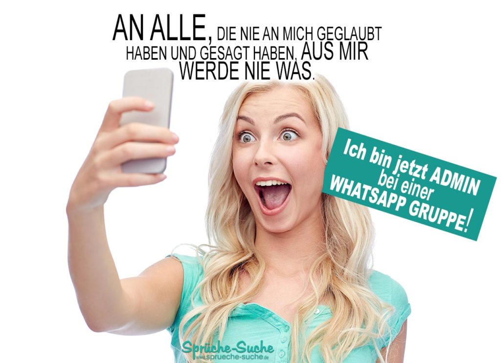 ADMIN bei einer WhatsApp Gruppe! Coole WhatsAppSprüche