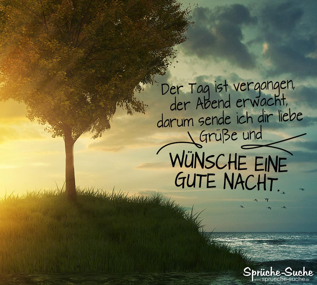 Bild mit nacht gute spruch Gute nacht