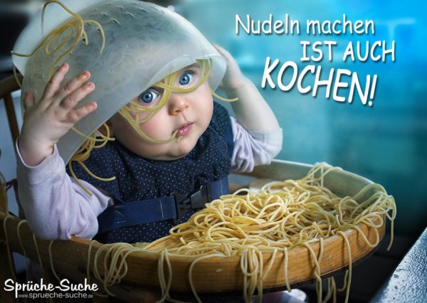 Lustiger Spruch kochen mit Baby