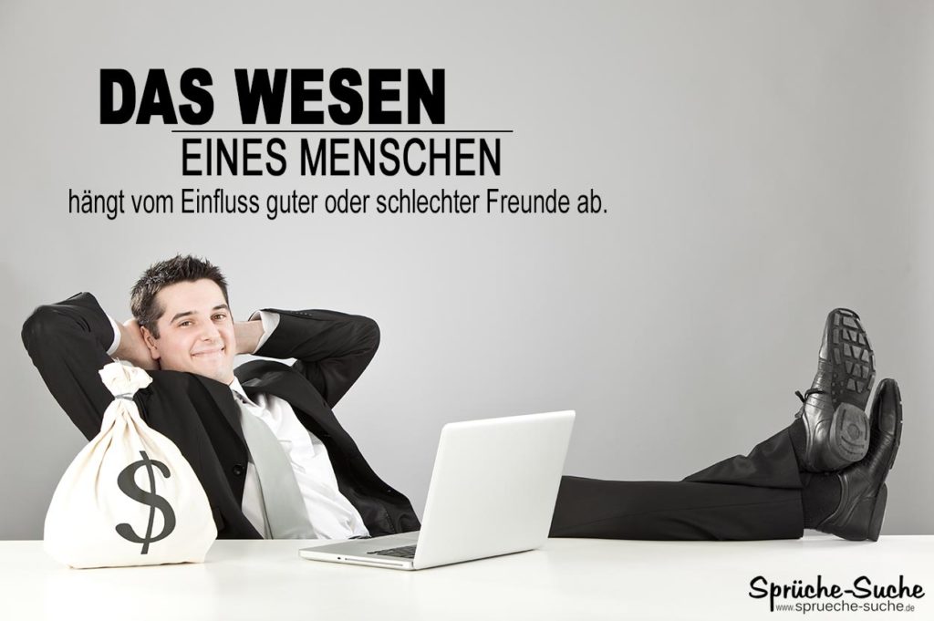 Der Einfluss guter oder schlechter Freunde Das Wesen eines Menschen
