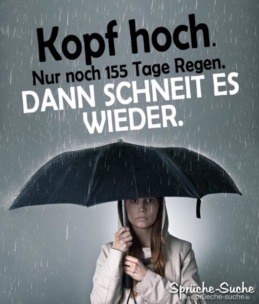 Lustiger Spruch schlechtes Wetter