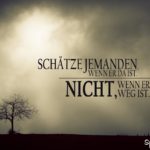 Menschen schätzen - Spruch zum Nachdenken