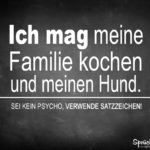 Familie kochen - Verwende Satzzeichen