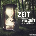 Sanduhr im Zauberwald - Zeit - Sprüche zum Nachdenken