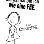 Fee lustiger Spruch mit Bild