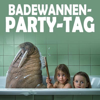 Badewannen-Party-Tag