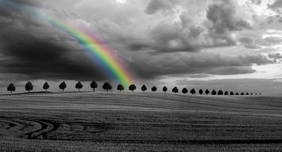Regenbogen Colorkey