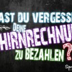 Gehirnrechnung - lustiger Spruch