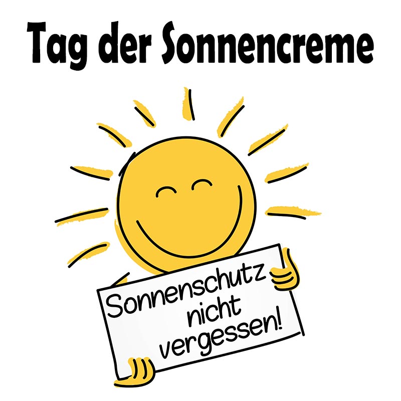 Tag der Sonnencreme