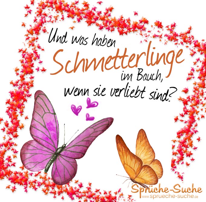 Hochzeit spruch schmetterling Die 25