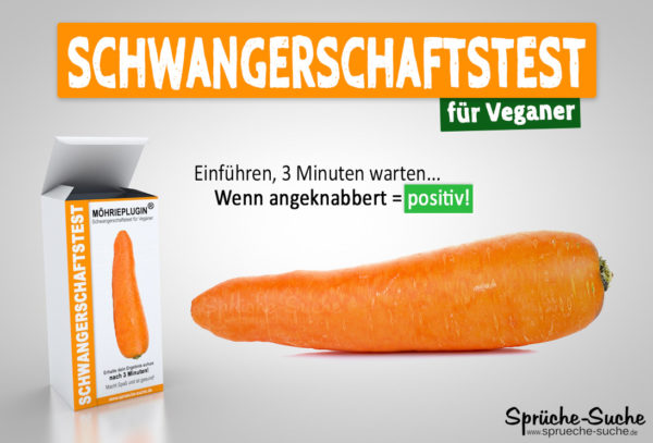 Schwangerschaftstest für Veganer