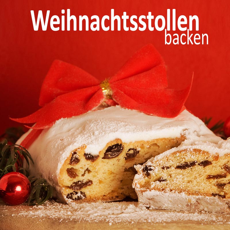 Weihnachtsstollen backen