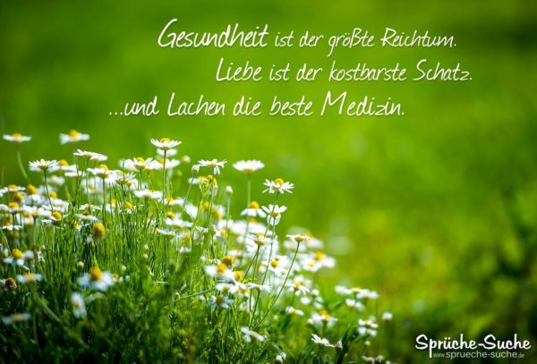 spruch ueber das leben gesundheit liebe und lachen 600x407