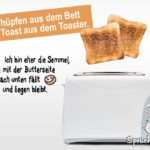 Toast der aus Toaster springt - Ich bin die Semmel