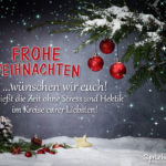 Frohe Weihnachten Wünsche an Familie