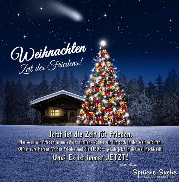 Weihnachten - Zeit des Friedens!