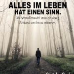 Mann im vernebelten Wald - Motivation Sprüche - Abstand gewinnen