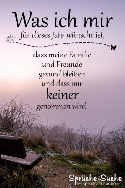 Nachdenklicher Spruch zu Silvester - Was ich mir für dieses Jahr wünsche