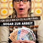 Mann mit Geldscheinen in der Hand - Lustige Sprüche Geld und Arbeit