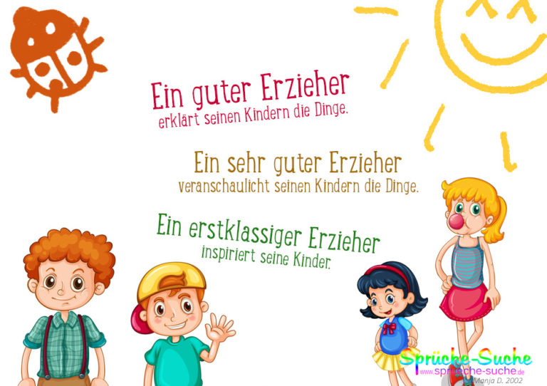 Ein guter Erzieher Sprüche und Weisheiten