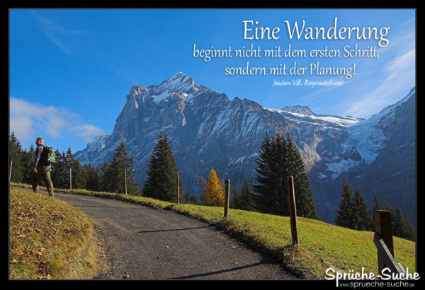 Wanderung Planung Spruch, Berge