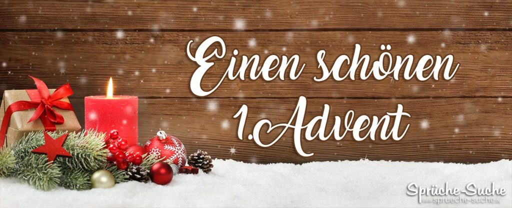 Einen schönen 1. Advent Grußkarte