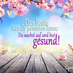 gesund sein - Das Beste was dir passieren kann Spruch