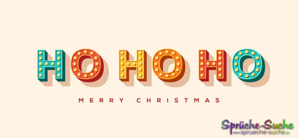 Ho ho ho Merry Christmas Karte Weihnachten