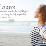 Partner und Liebe Sprüche - Frau am Meer