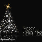 Tannenbaum aus Sternen - Merry Christmas Karte für Weihnachten