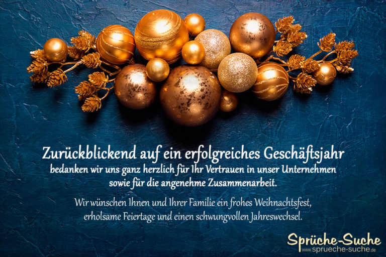Geschäftliche Weihnachtskarte Texte an Geschäftspartner