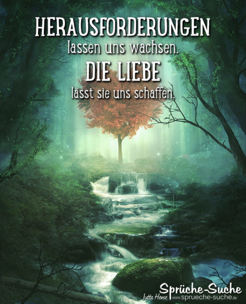 Herausforderung Spruch und Liebe