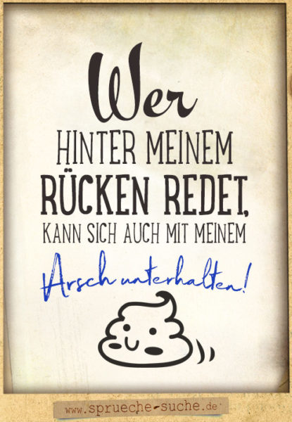 Hinter Rücken reden