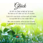 Glück Gedicht