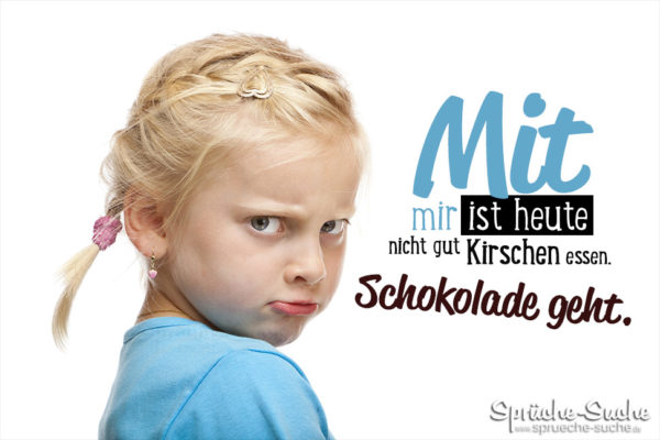 Böses Mädchen - Schokoladen-Spruch