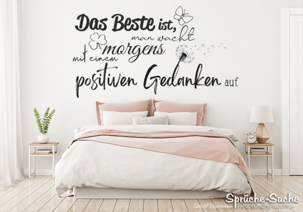 Spruch am Morgen - positiver Gedanke