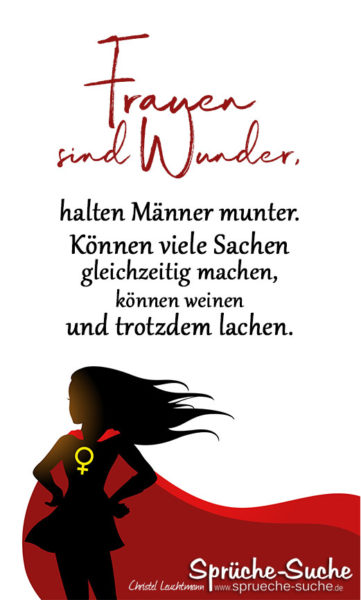 Spruch Frauen sind Wunder