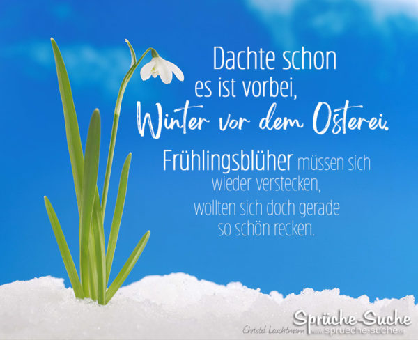 Spruch Gedicht für den Frühling zu Ostern