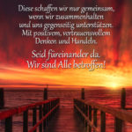 Spruch Herausforderungen - Wir sind Alle betroffen