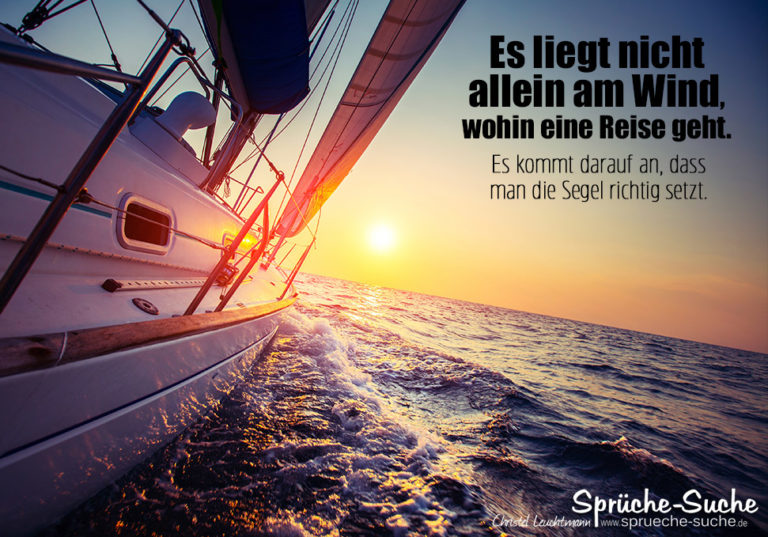 Wohin die Reise geht bestimmt nicht nur der Wind LebenswegSprüche