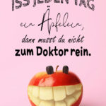 Apfel Doktor Spruch