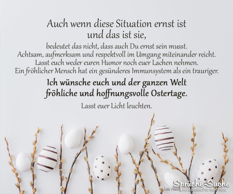 Fröhliche und hoffnungsvolle Ostertage Karte und Gedanken zu Ostern
