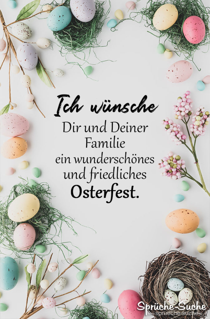 Wunderschnes Und Friedliches Osterfest - Sprche Und Gre Zu Ostern