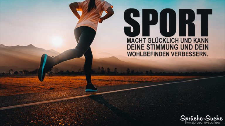 Sport macht glücklich SprücheSuche
