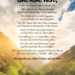 Spruch-Gedicht zum Nachdenken - Ich wünsche mir eine neue Welt