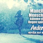 Schöner Spruch über Regen