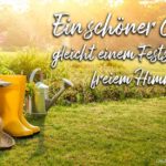 Spruch - Ein schöner Garten