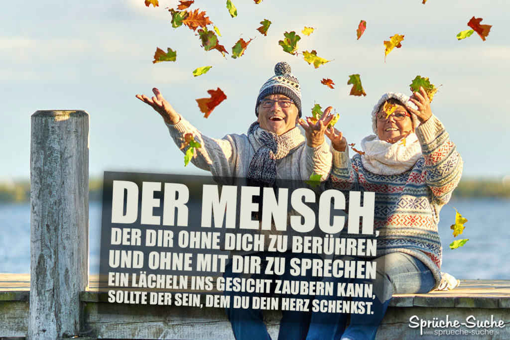 Ein Lächeln ins Gesicht zaubern Spruch über Liebe