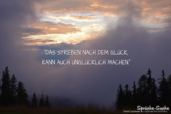 Sprüche - Das Streben nach dem Glück